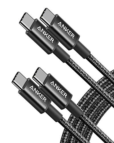 Anker Heavy-Duty Nylon USB-C &amp USB-C 2.0 Cables (Set of 2) [USB PD