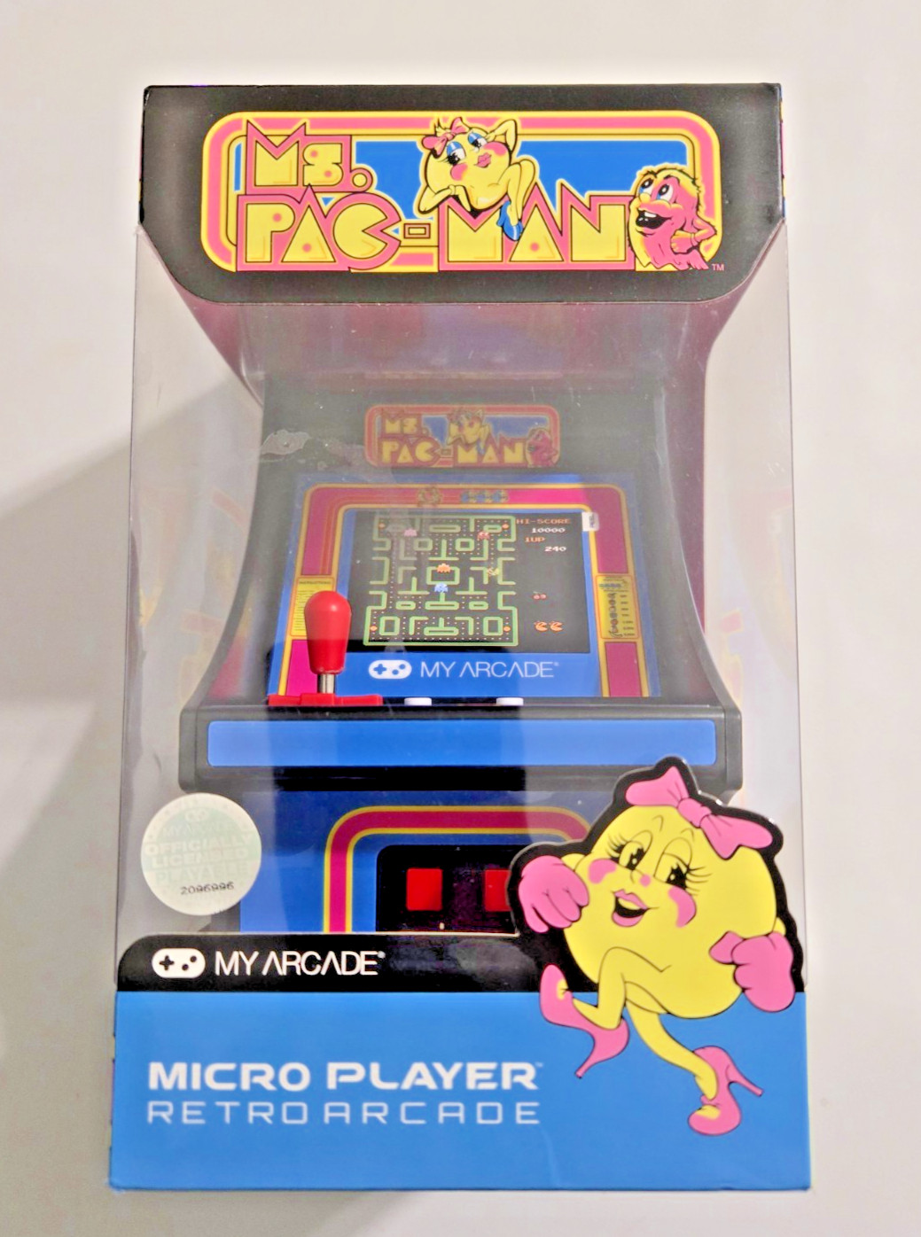 My Arcade Ms Pac-Man Micro Player Retro Arcade Cabinet New Sealed