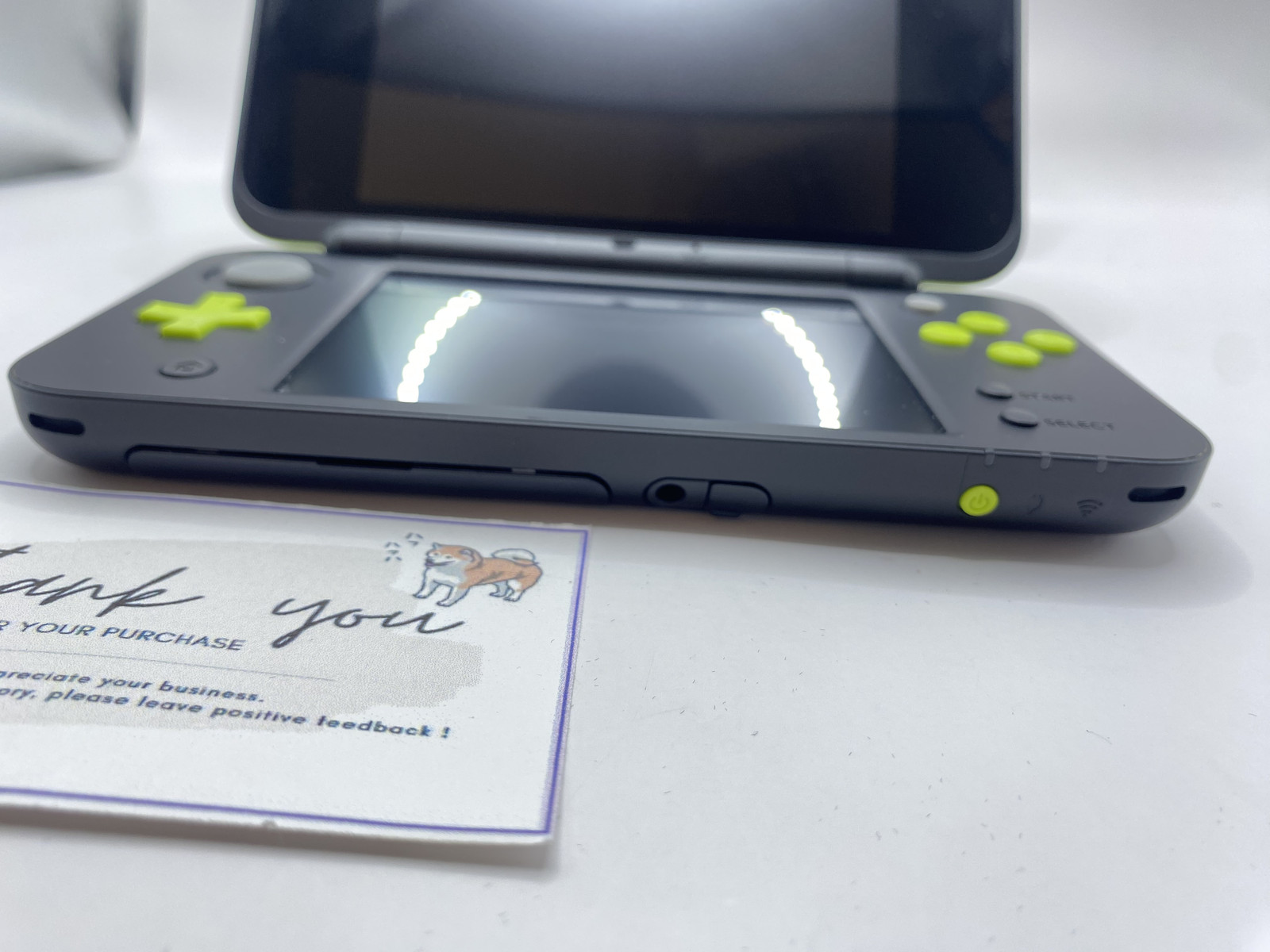 Nintendo 2DS XL LL Black Lime Console Stylus Japan
