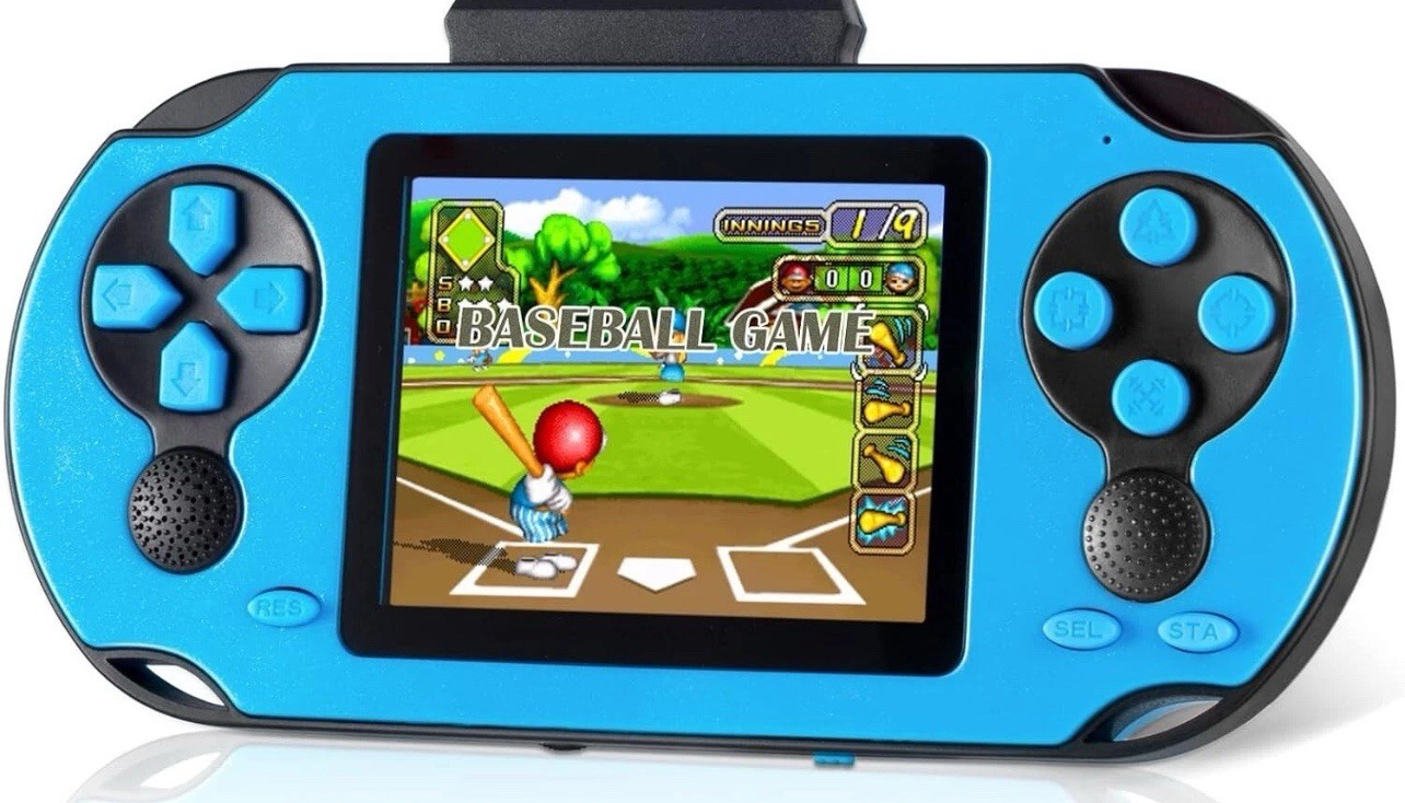 16 Bit Handheld Game Console for Kids Adults, 3.0” Large Screen Preloaded 230 H