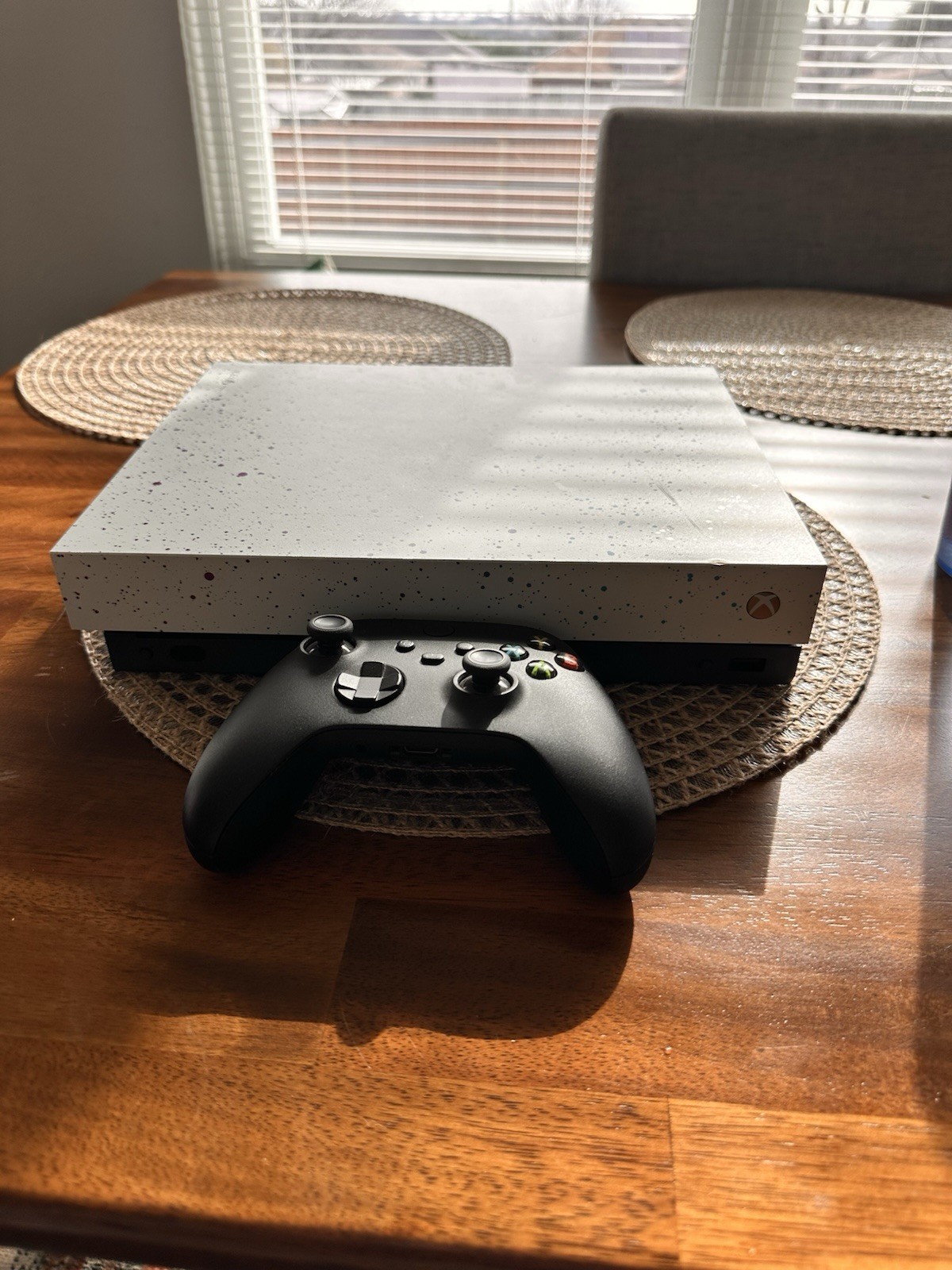 Microsoft Xbox One X Custom Speckled Console with Controller 4K UHD Compatible