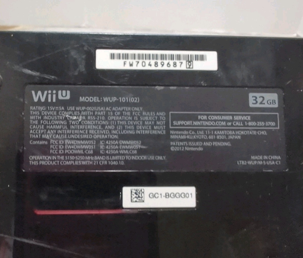 Nintendo Wii U Console SPECIAL EDITION Legend Of Zelda Windwaker With Mario Kart