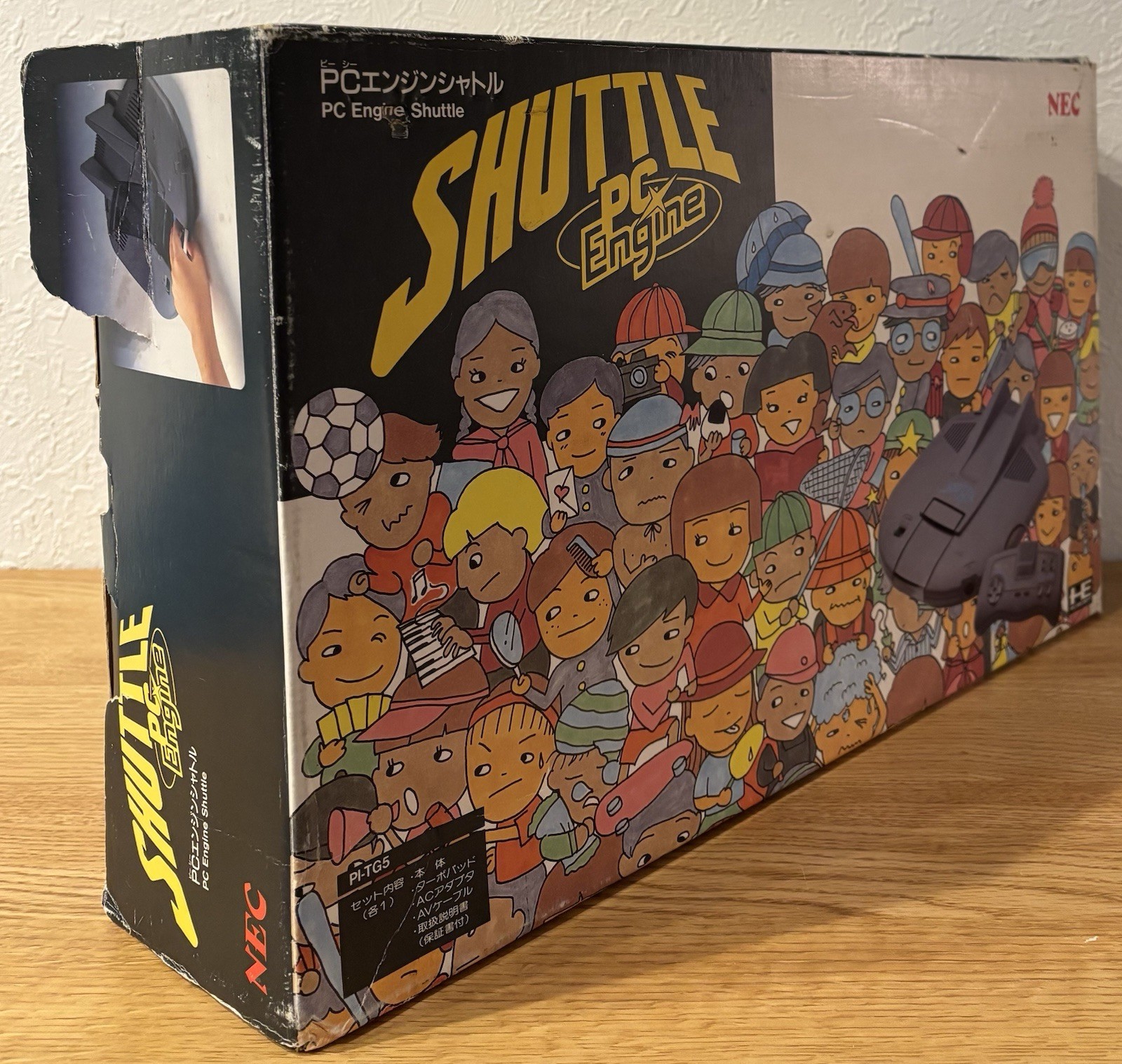PC-Engine SHUTTLE PI-TG2 Console System NEC Boxed Tested Japan Good Condition