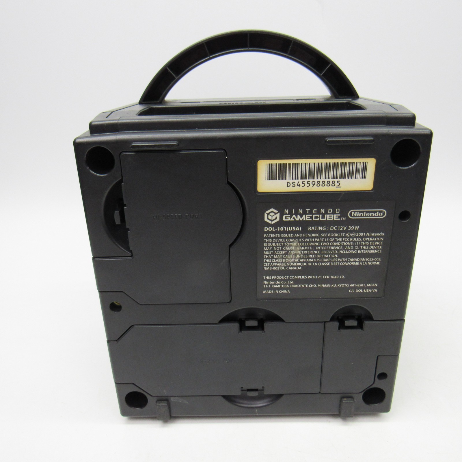 Nintendo DOL-101 GameCube Black Console & Cables – for Parts or Repair