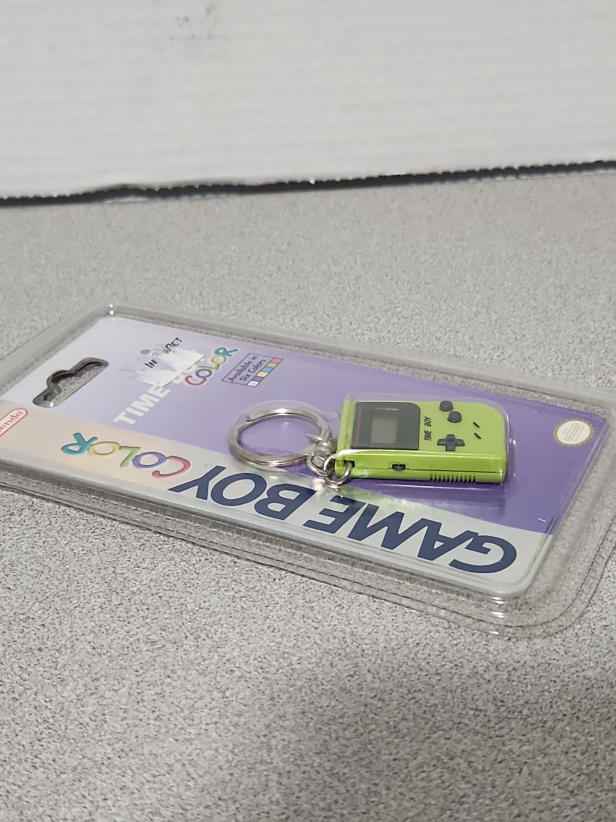 Nintendo Game Boy Color Interact Time Boy Mini Console Keychain Clock Hot Green☆