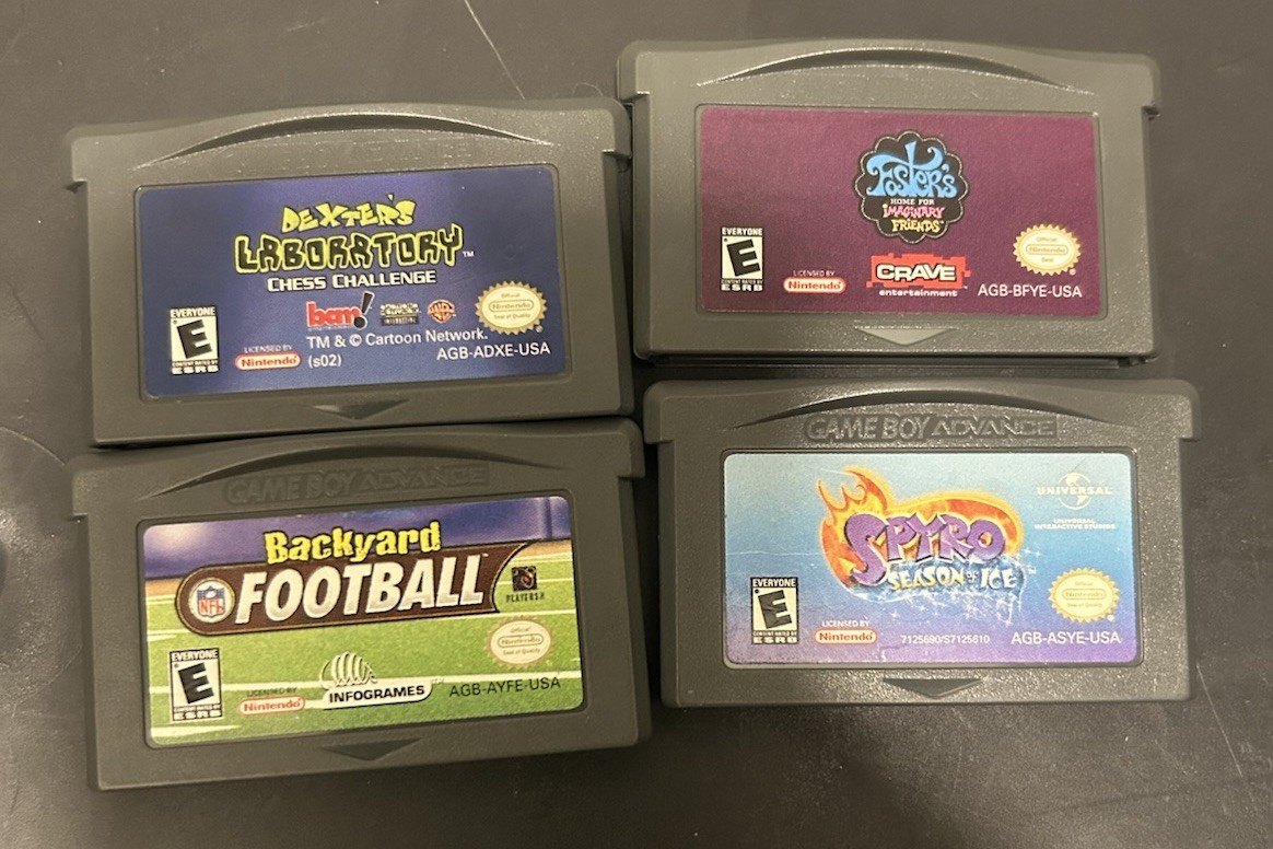 Nintendo Game Boy Advance Console w/ Games & Manuals!