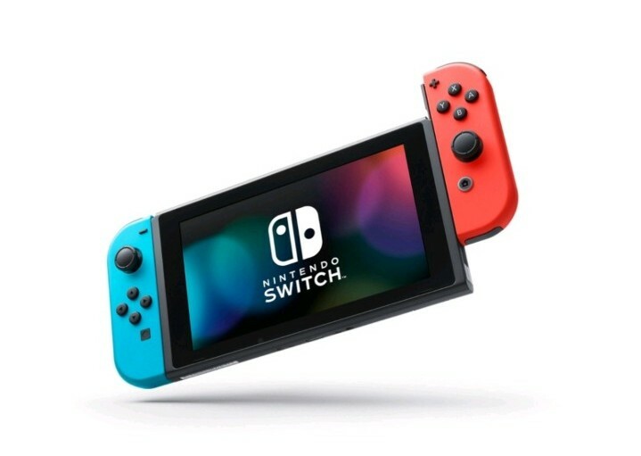 Nintendo Switch Console Mario Kart 8 Deluxe Bundle Neon Blue/Red 3 months online