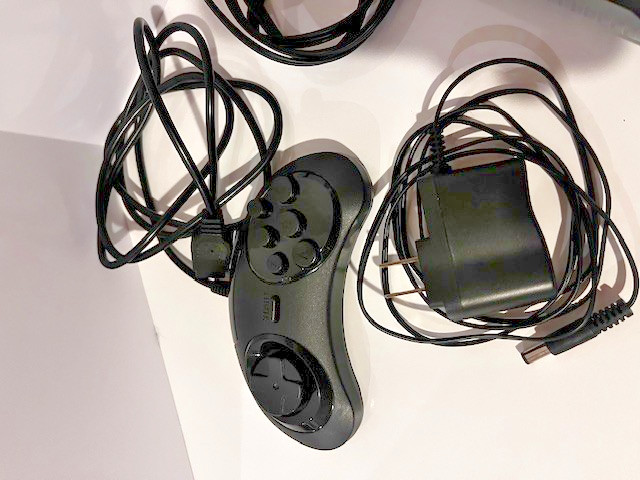 AtGames Sega Genesis Console with Built-In Games Controllers & Twin Cobra Game