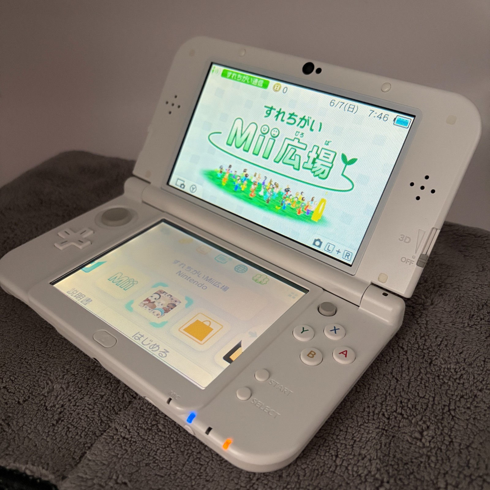 【Near Mint】TOP IPS Nintendo New 3DS LL XL Pearl White Handheld Game Console
