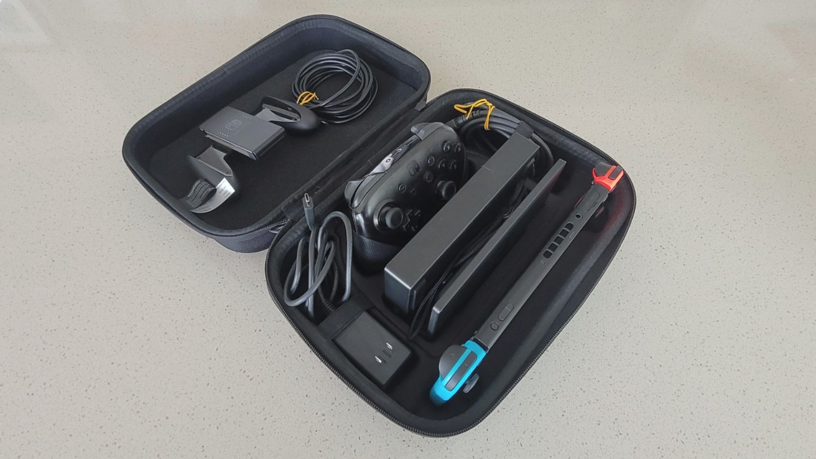 BUNDLE Switch V2, Pro Controller, SanDisk 128 MSD, AB Hardshell Case, & Adapters