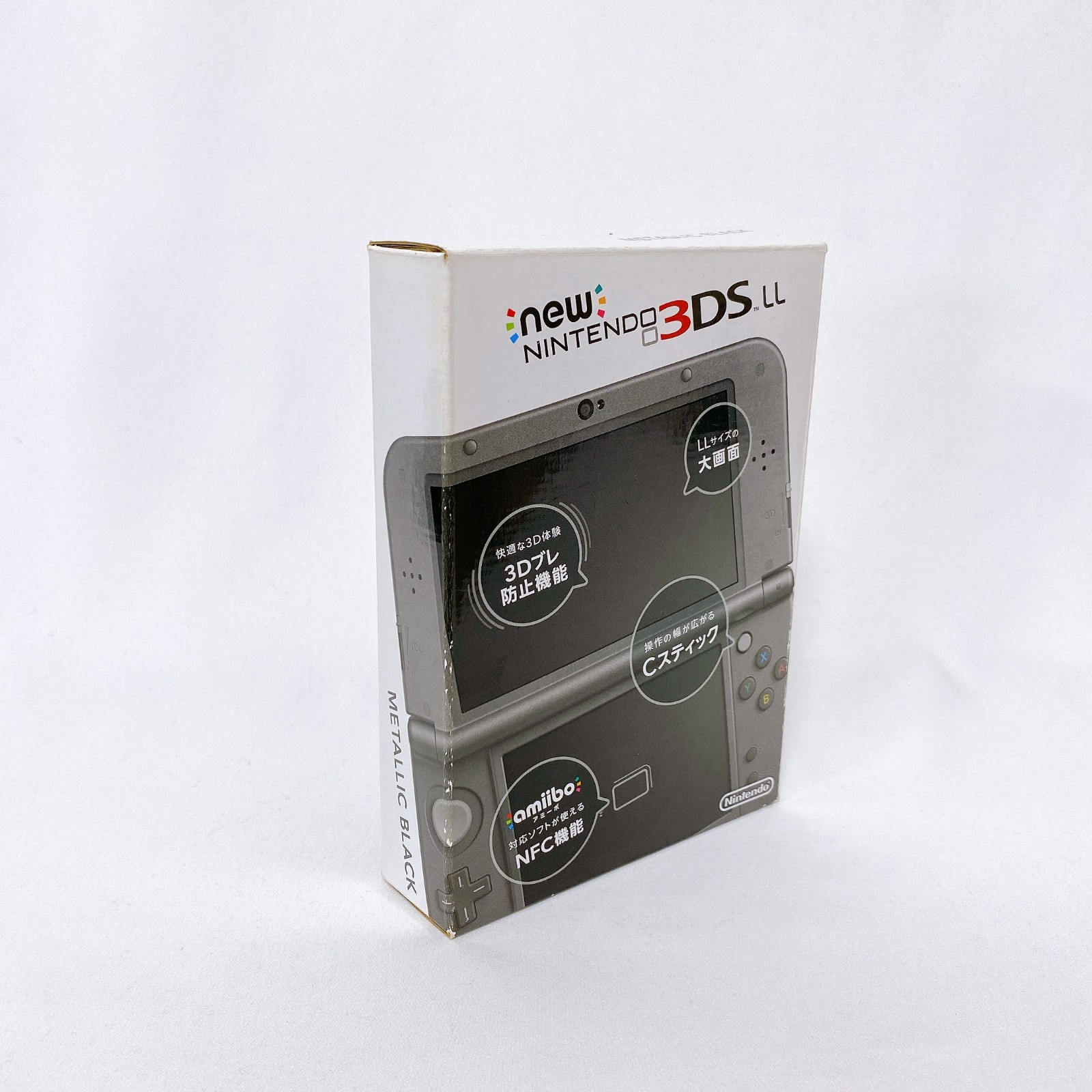 【Top IPS】New Nintendo 3DS LL XL Metallic Black Console Stylus Japan Tested Rare