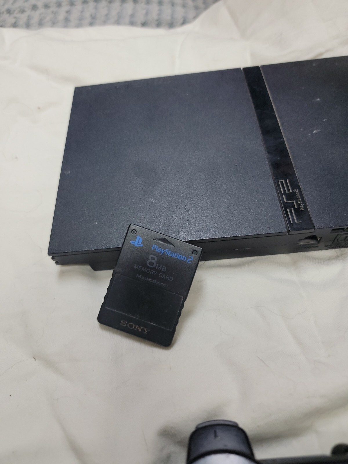 Sony PlayStation 2 Slim Line Version 1 Console – Charcoal Black (SCPH-70012)