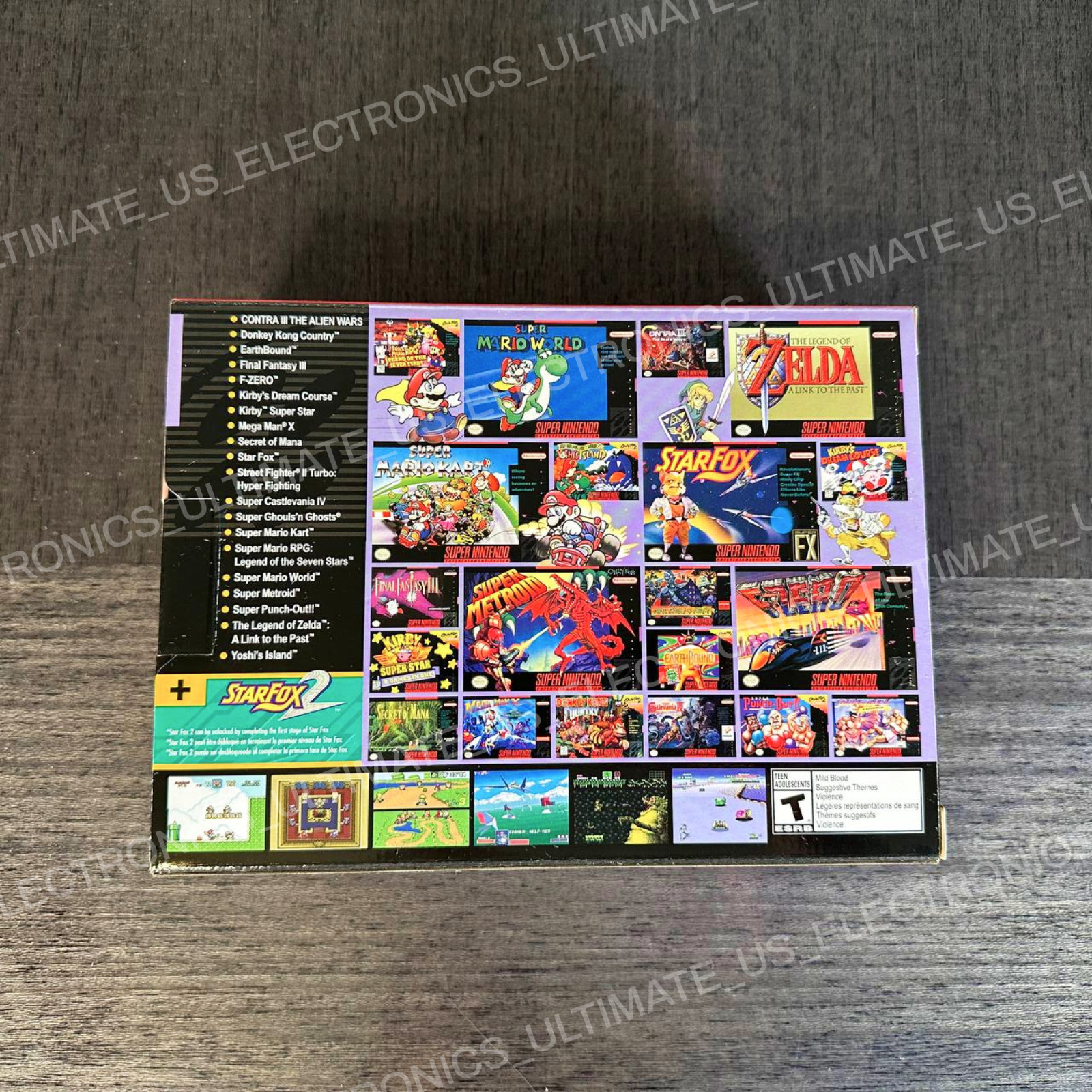 Authentic SNES Super Nintendo Classic Mini Super Entertainment System 21 Games