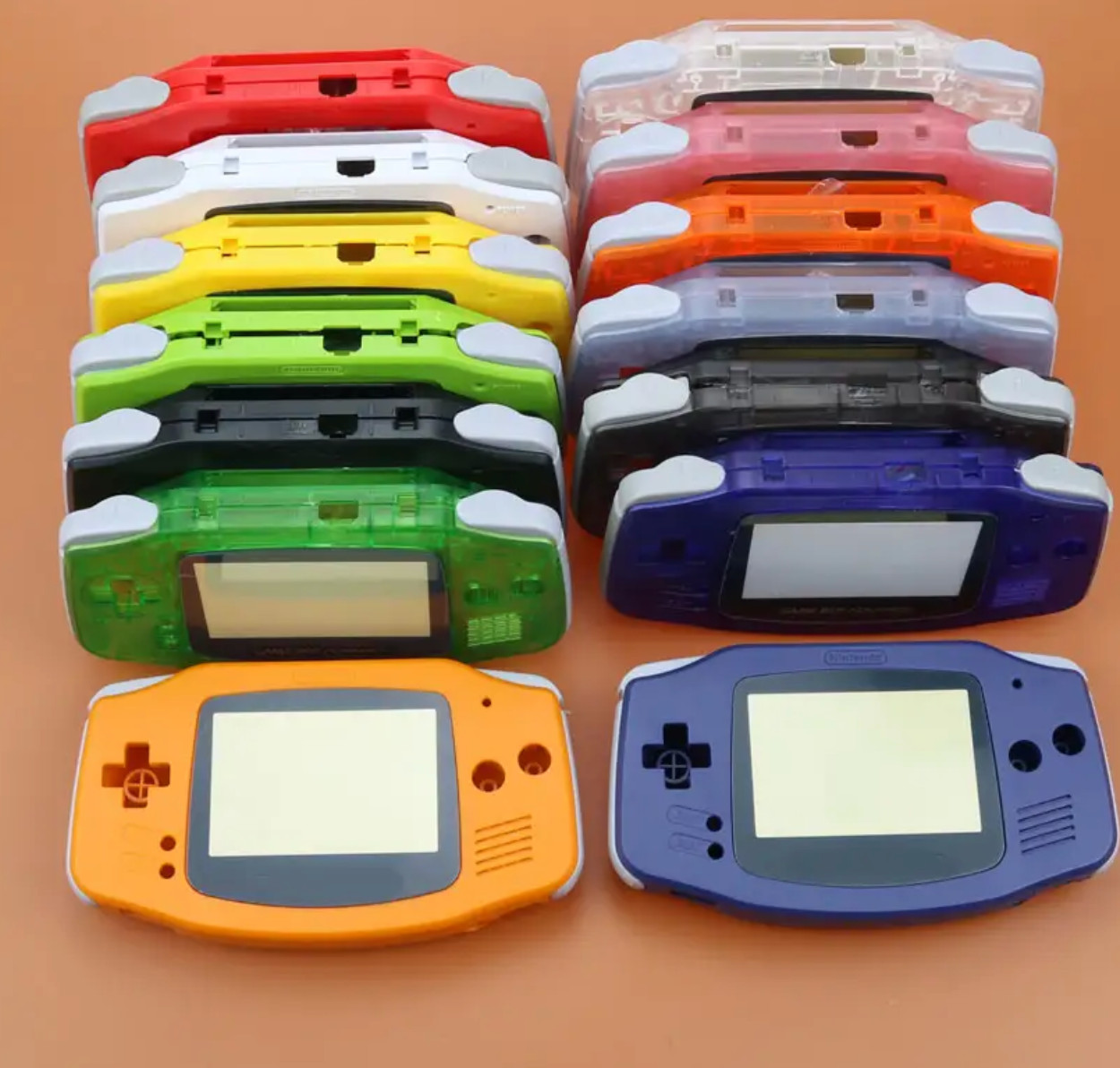 gameboy advance plastic housing replacement kit, different colors available