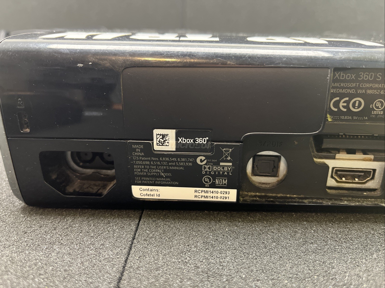 Microsoft Xbox 360 S Console Black Controller Power Brick Model 1439 Read Descri