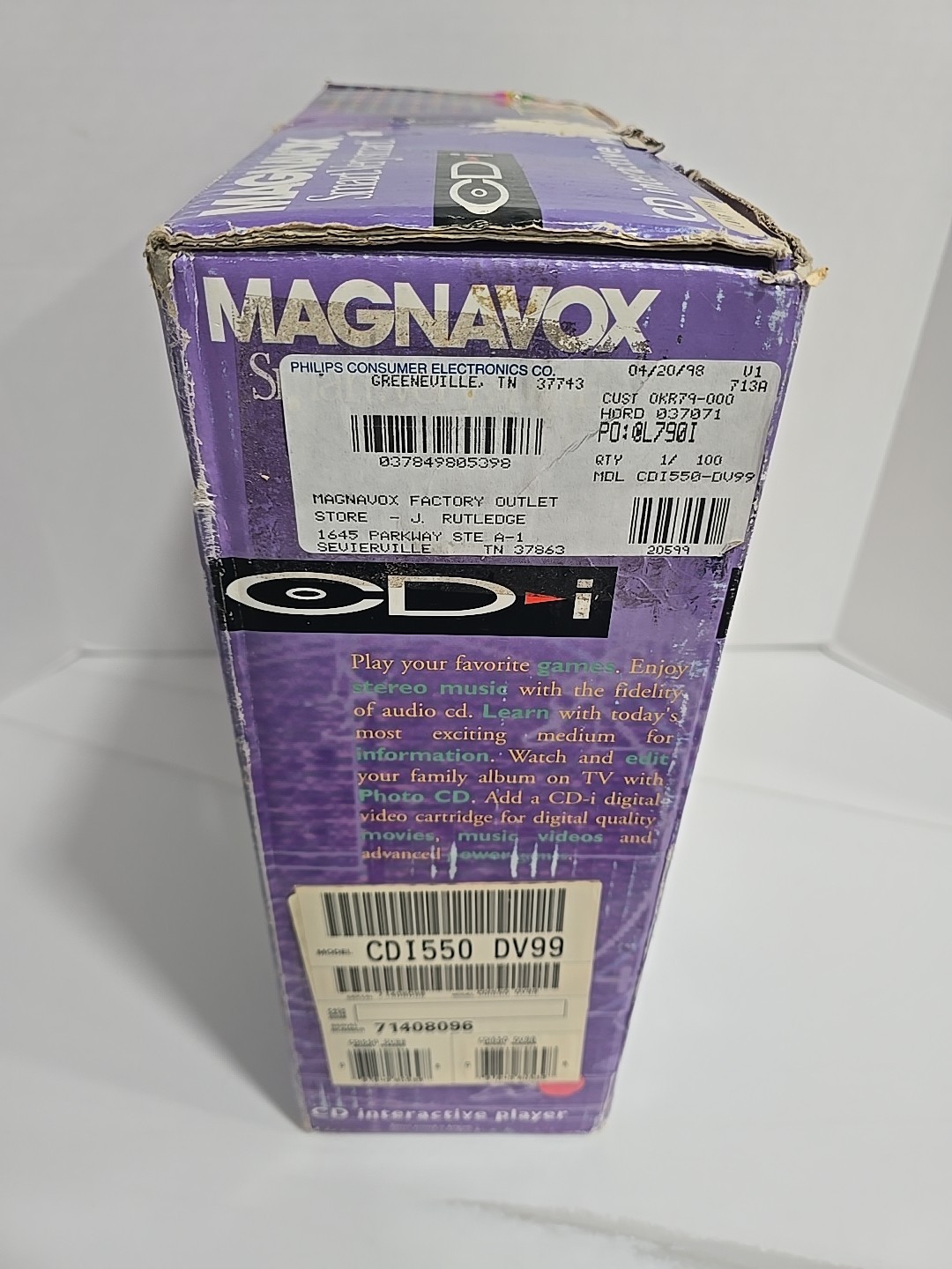 RARE Magnavox Model CD-i 550 CDI Interaction Player Console 100% CIB BRAND NEW