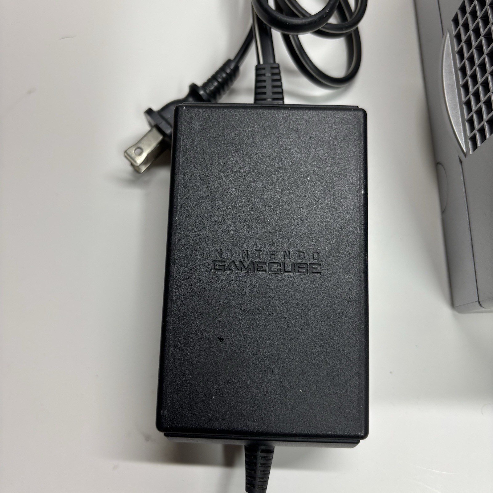 Nintendo GameCube Platinum Console Silver DOL-101 Tested with Power/AV Cords