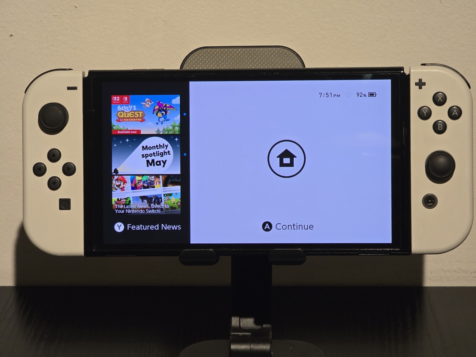 Nintendo Switch White OLED Handheld Console (HEG-001) Complete 3rd Party Con