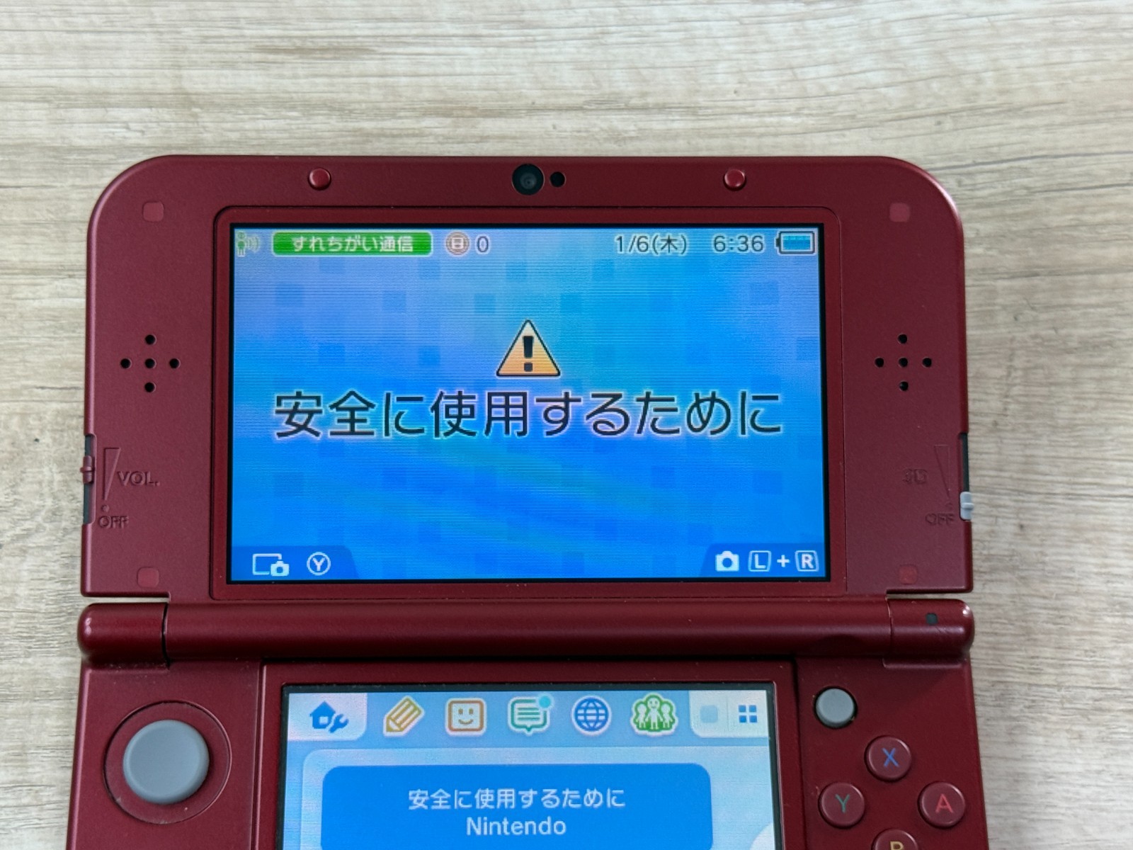 RANK B+ Nintendo New 3DS LL XL Metallic Red Console Tested Japan ver D9870