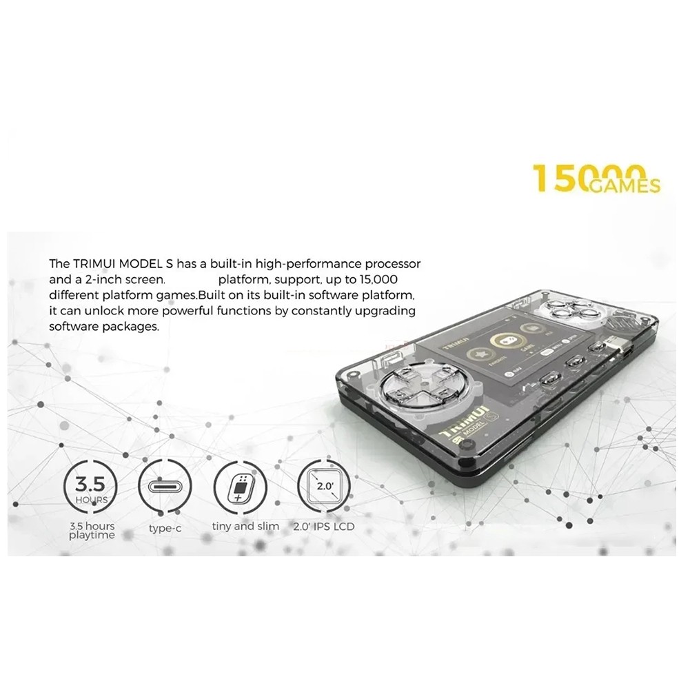 Model S Handheld Game Machine 2 Inch Ips Screen Extremely Compact7724