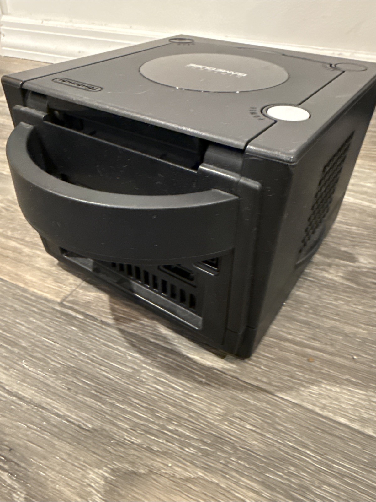Nintendo GameCube Jet BLACK Console USA OEM W/ original Box DOL-001 Tested!