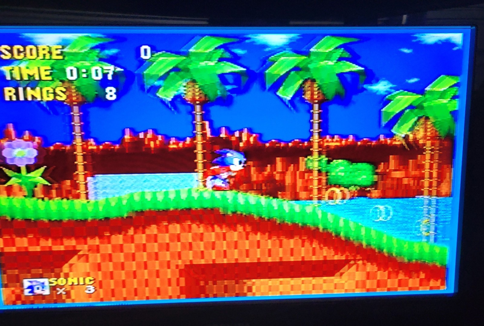 Sega Genesis Model 1 Console Bundle with Sonic Ms Pacman Tested