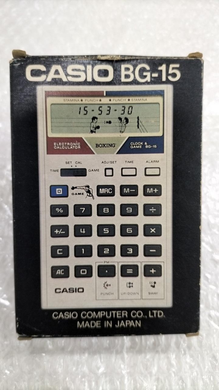 CASIO BG-15 Boxing Game Vintage Electronic Handheld Game Retro LCD