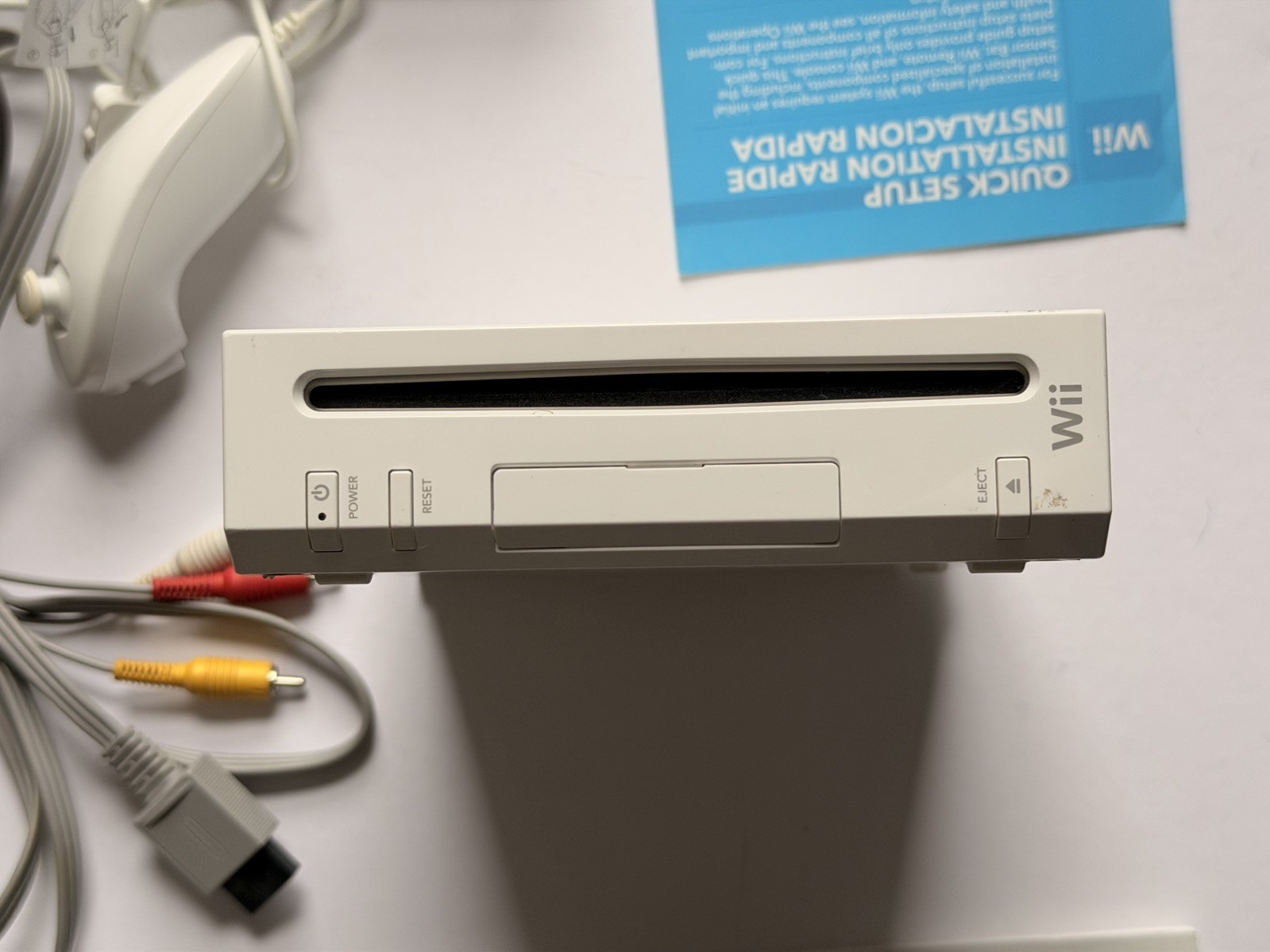 Nintendo Wii Console Lot-Motion Plus Controller/Power Supply/AV Cable/Sensor/Etc