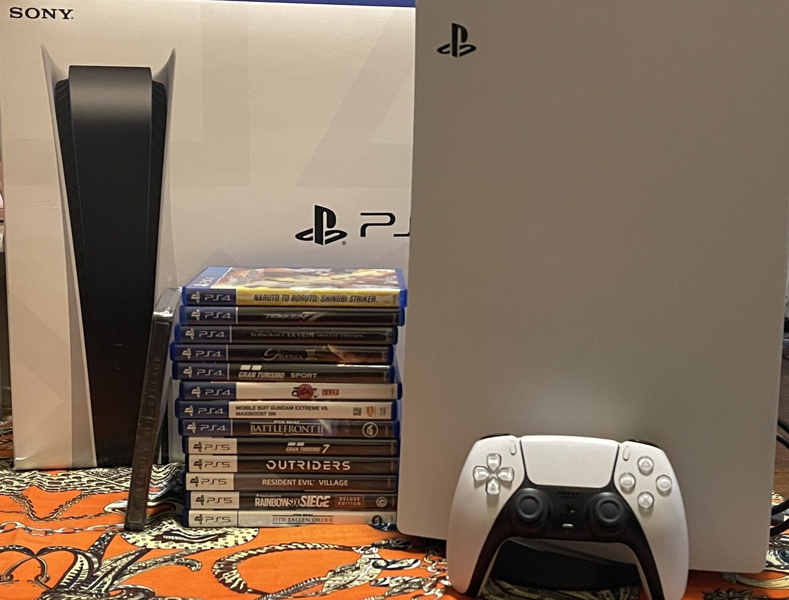 Playstation 5 console disc version bundle PS5 Gundam Rainbow Six Tekken CF-1115A