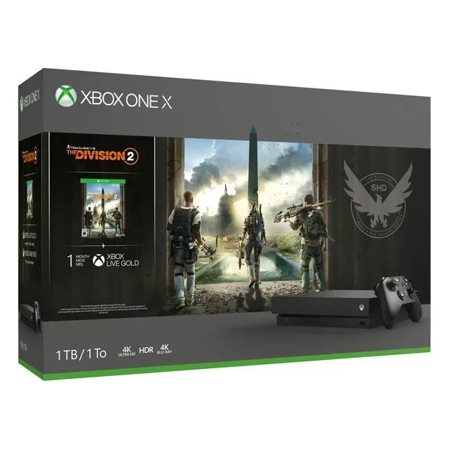 Microsoft Xbox One X 1TB Black Console Division 2 w/ Controller – New, Sealed