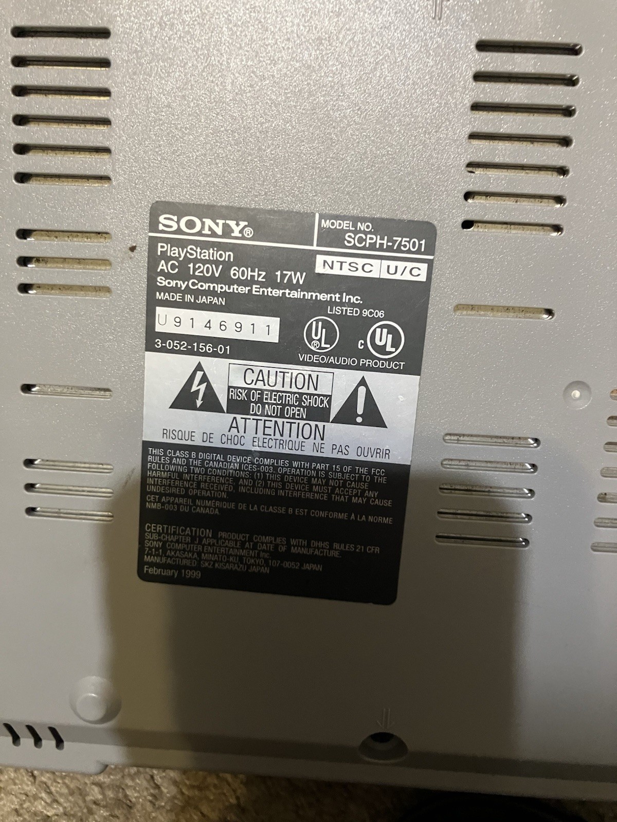 Authentic & Tested Original Sony PlayStation 1 With Wires & Remote, Works, Read