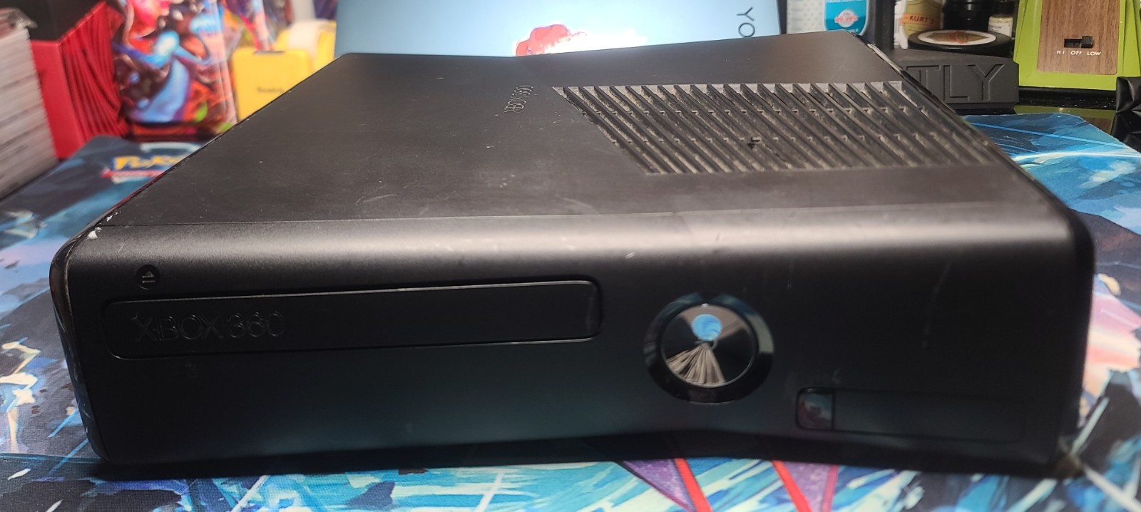 Microsoft Xbox 360 S 4GB Console TESTED/WORKS Matte Black ( NoControllers)