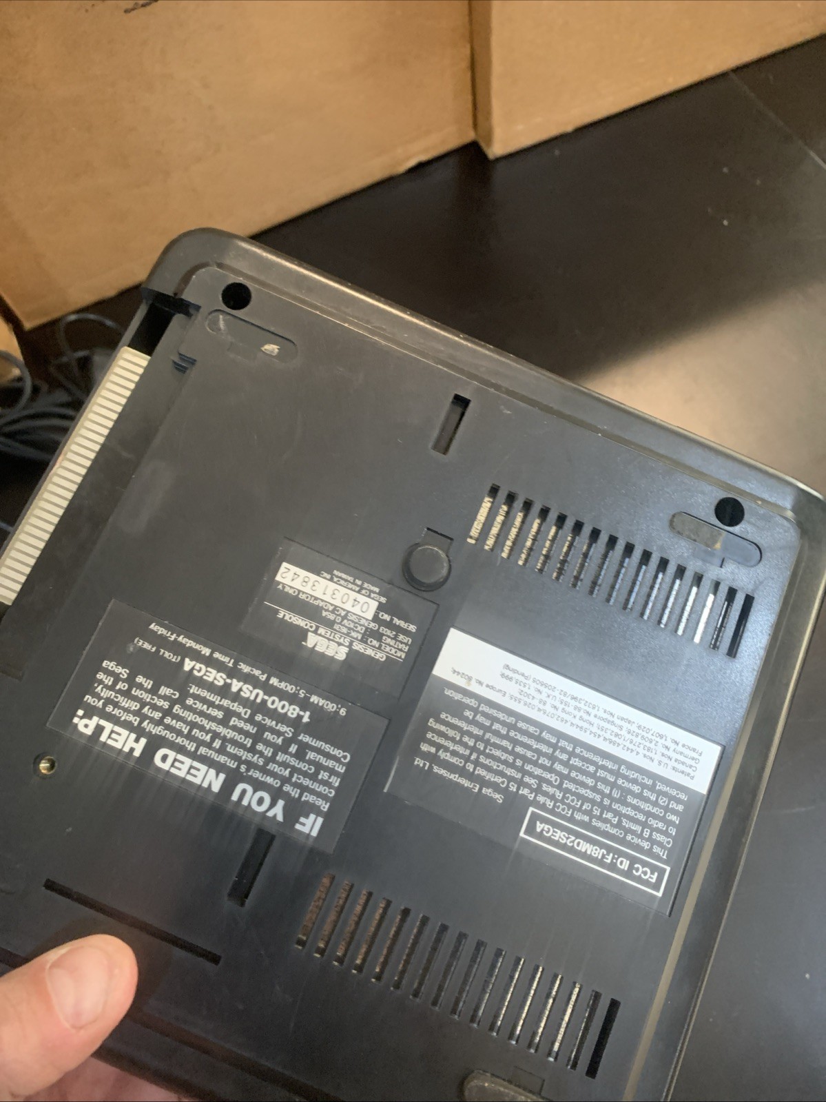 Original OEM Sega Genesis System Model 2 Console Complete W/ Controllers & Games