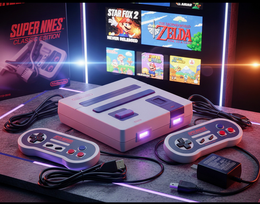 Nintendo Super NES Classic Edition – Pre-loaded with 21 Legendary Games