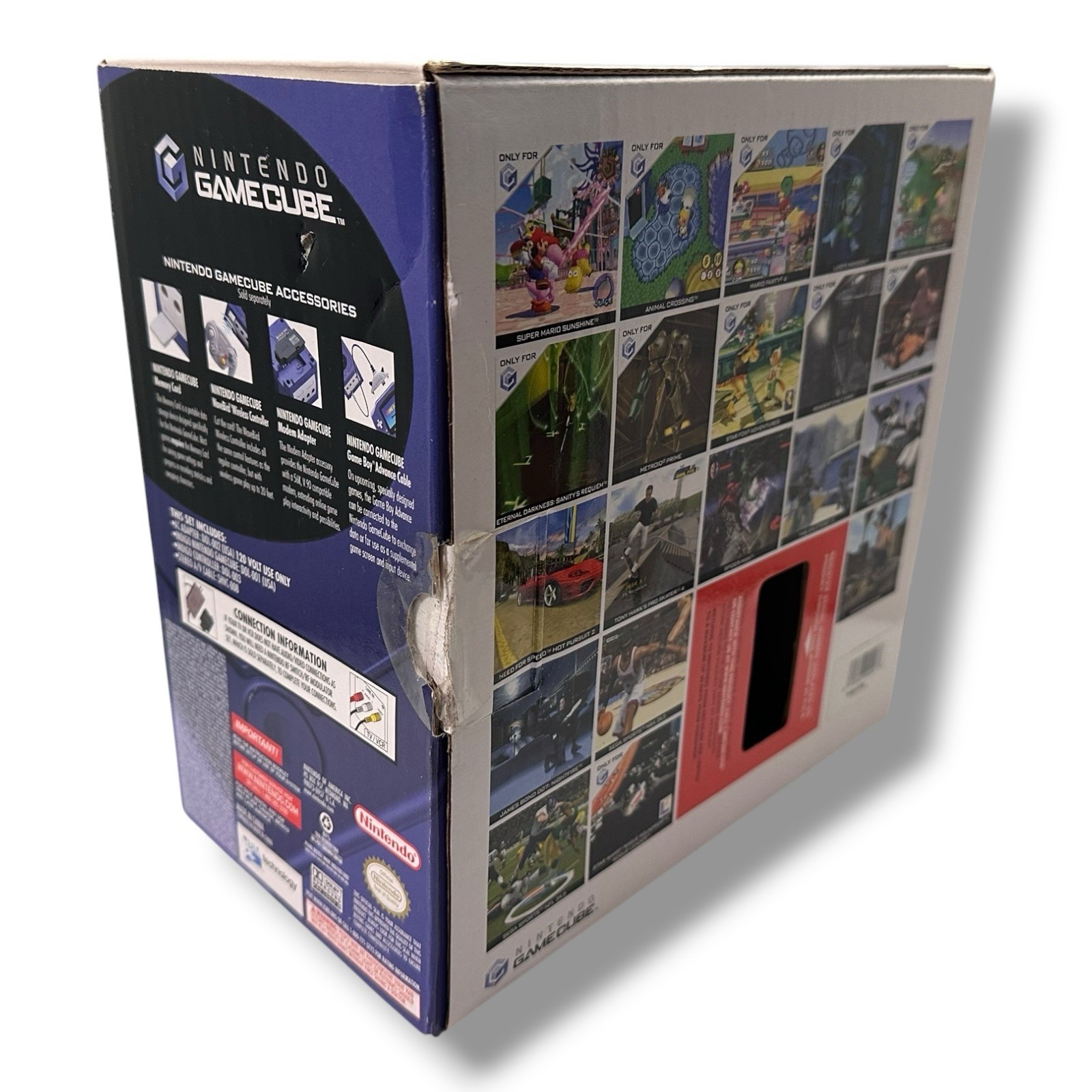 2003 Nintendo Gamecube Indigo Zelda Wind Waker Ocarina Console Box Variant RARE