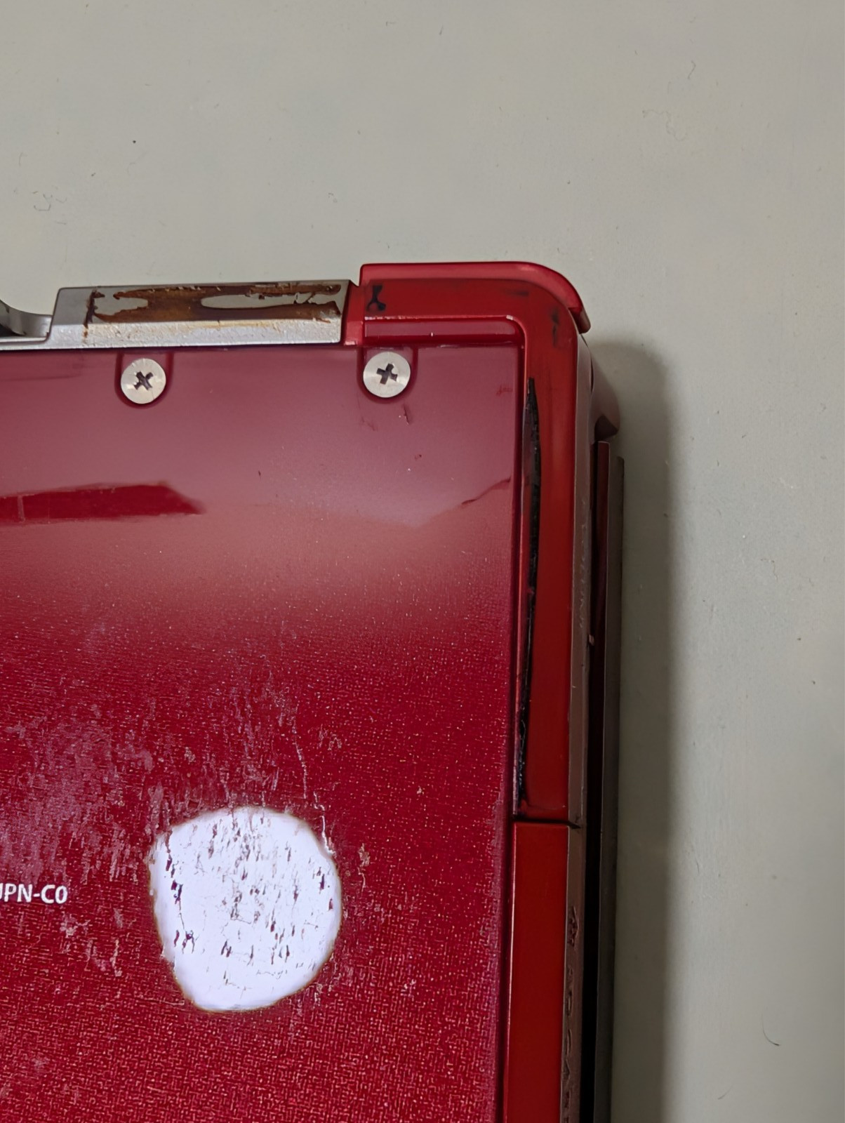 Nintendo 3DS Console Japan Ver Flare Red For Parts As-Is JUNK NTSC-J Region-Lock