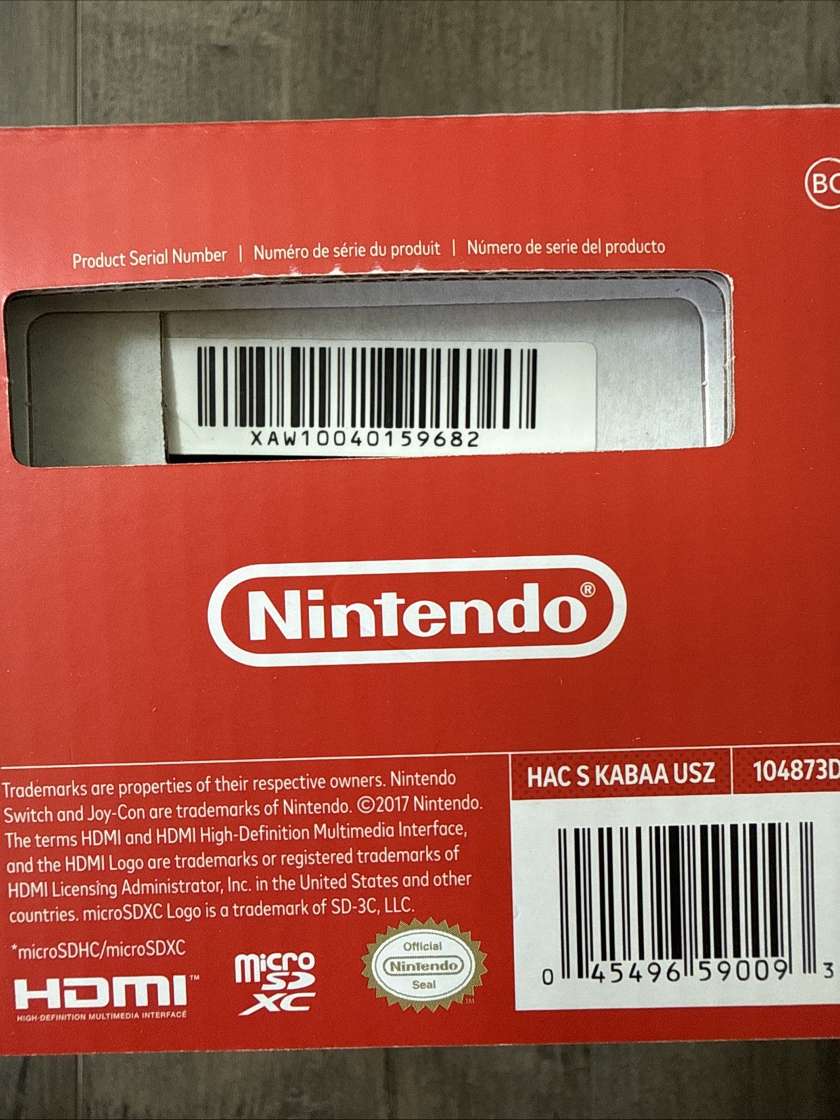 Nintendo Switch 32GB Gray Console with Neon Red and Neon Blue Joy-Con