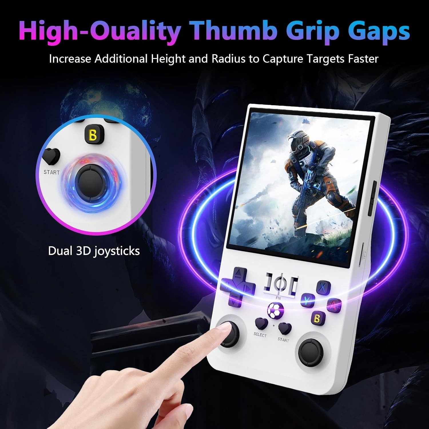 Handheld 64GB Retro Gaming Console with 18,000+ Classics and 4000mAh Battery