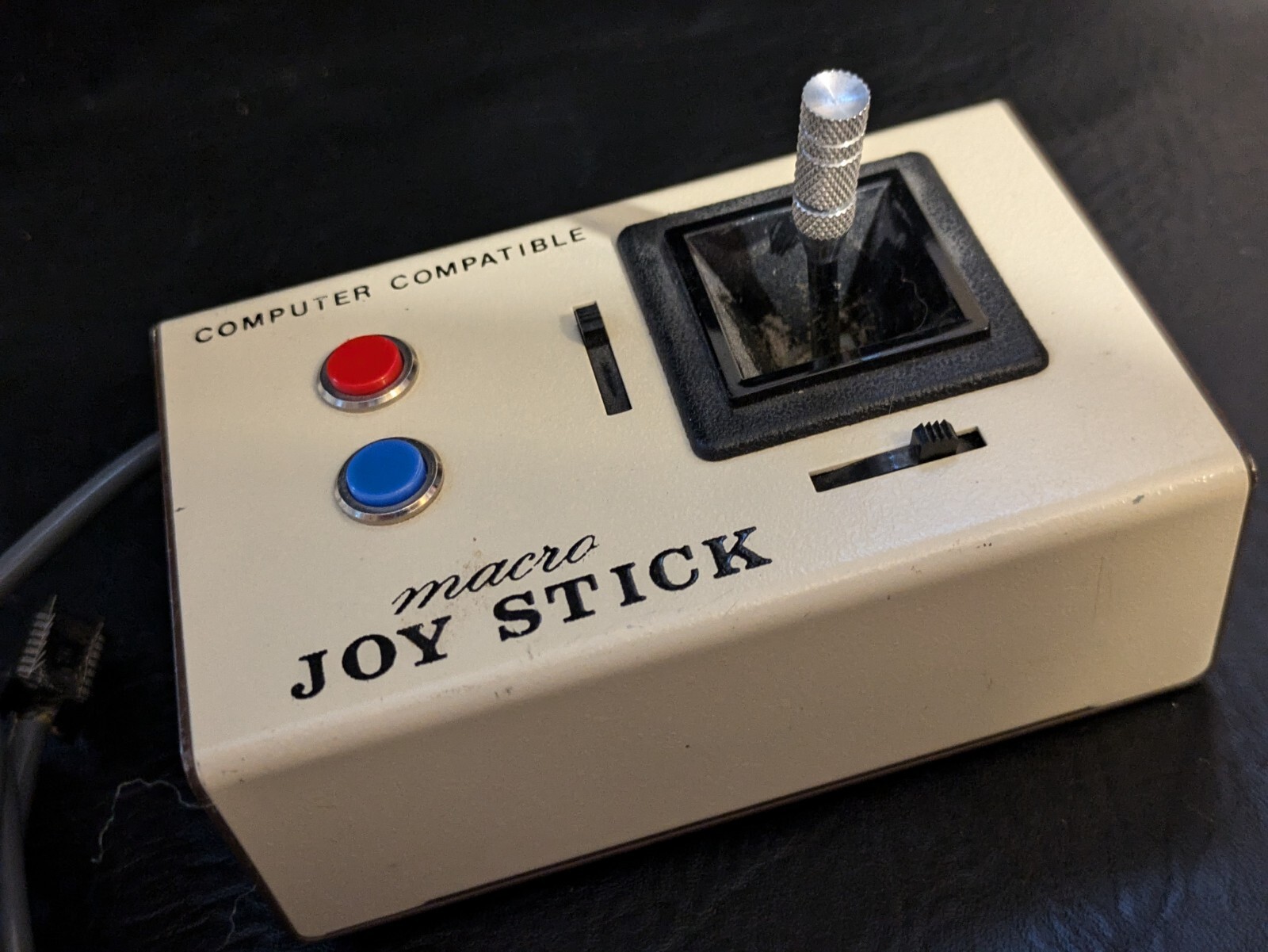Vintage Macro Joystick Computer Compatible Apple II IIE Vic 20 Hard Wire Taiwan