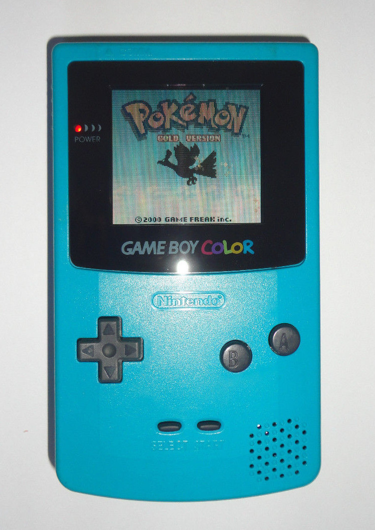 NEW GLASS SCREEN LENS Nintendo Game Boy Color teal blue Handheld System