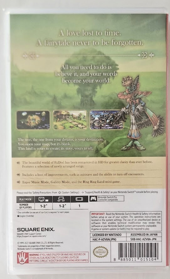 Legend of Mana Remastered (English) Switch New Game Special (2021 Action RPG)