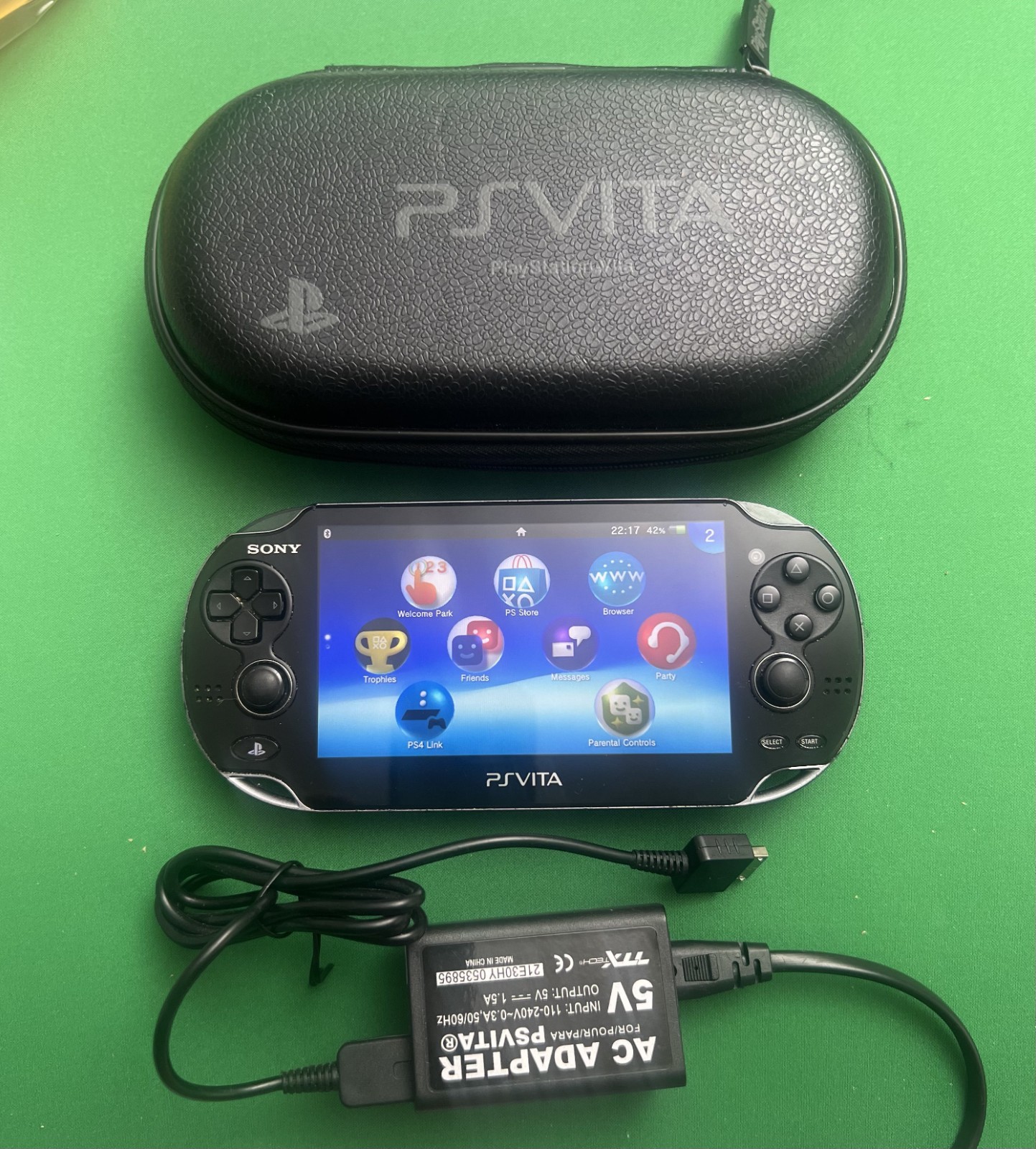 Sony Playstation PS Vita 1000 OLED Fat With Case and Charger Japan Model