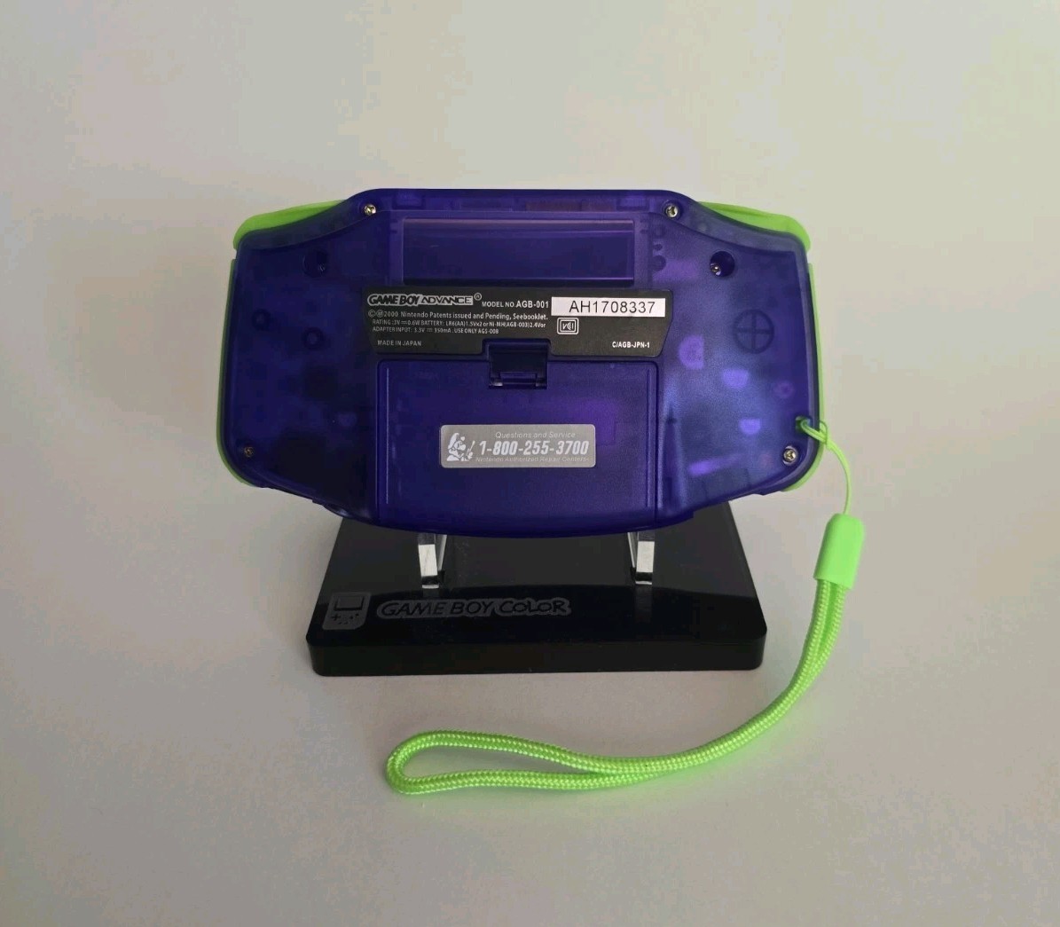 Game Boy Advance GBA Console LED IPS Mods Clear Grape