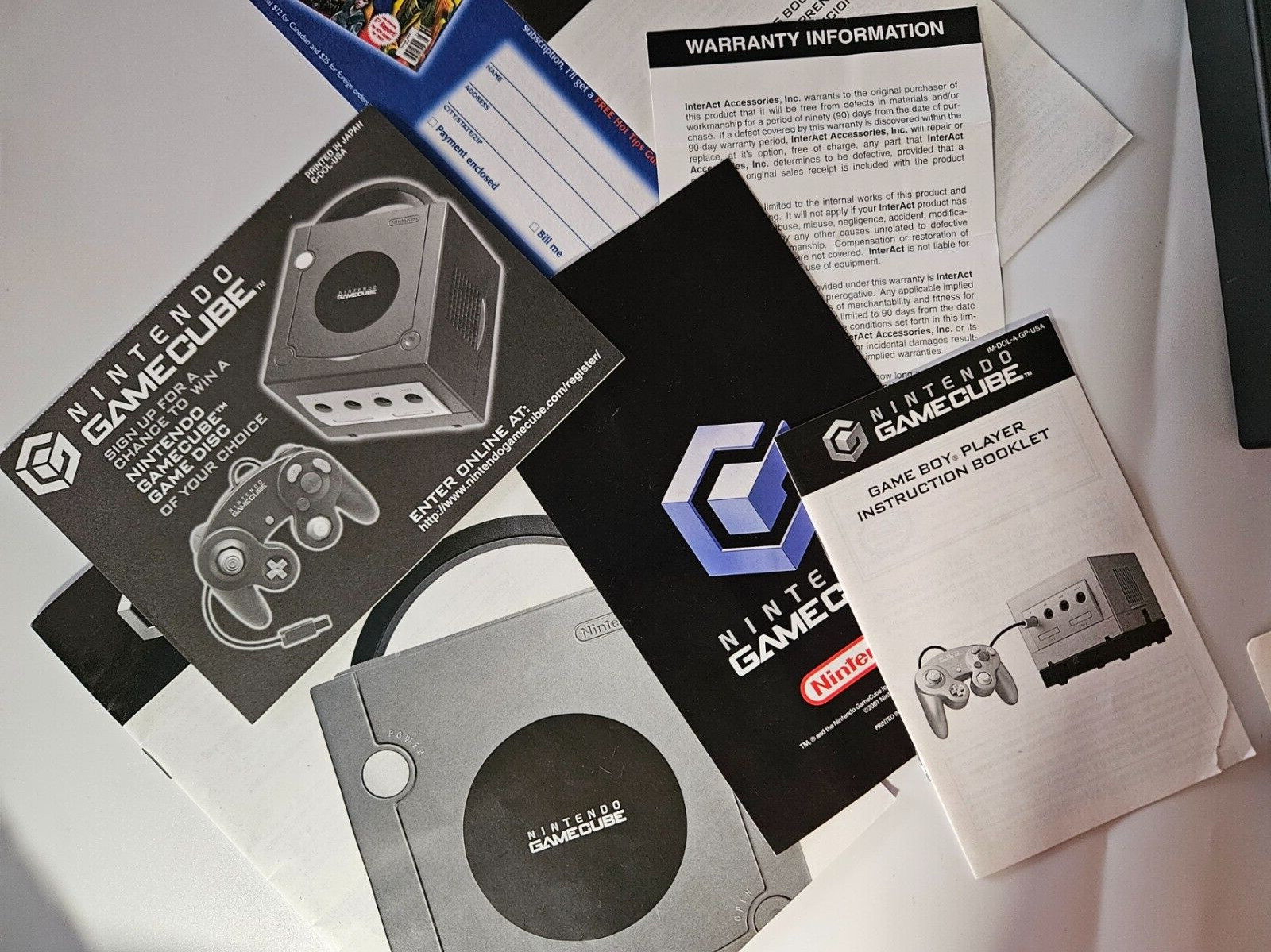 Nintendo DOL-101 GameCube Console with Gameboy player DOL017 – Black