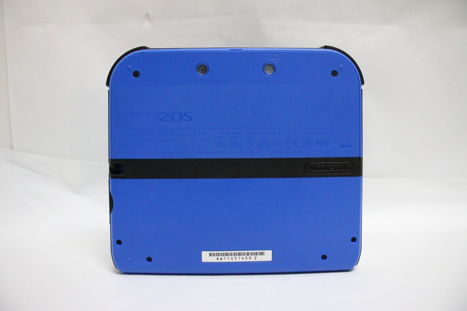 Nintendo 2DS Blue Handheld Console Model FTR-001 with Charger Angry Birds game