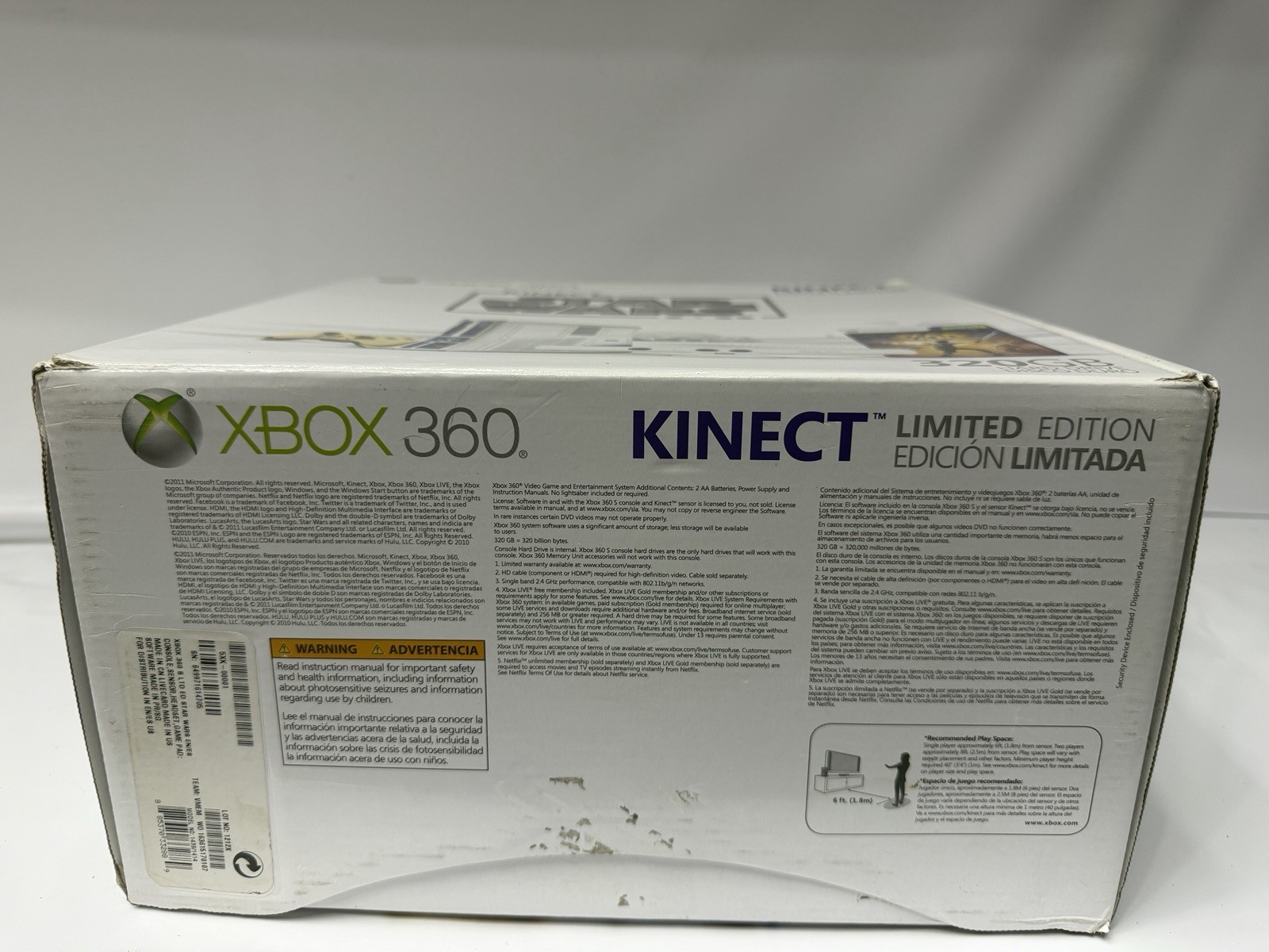 Microsoft Xbox 360 S Kinect Star Wars Limited Edition 320GB Console Bundle MINTY