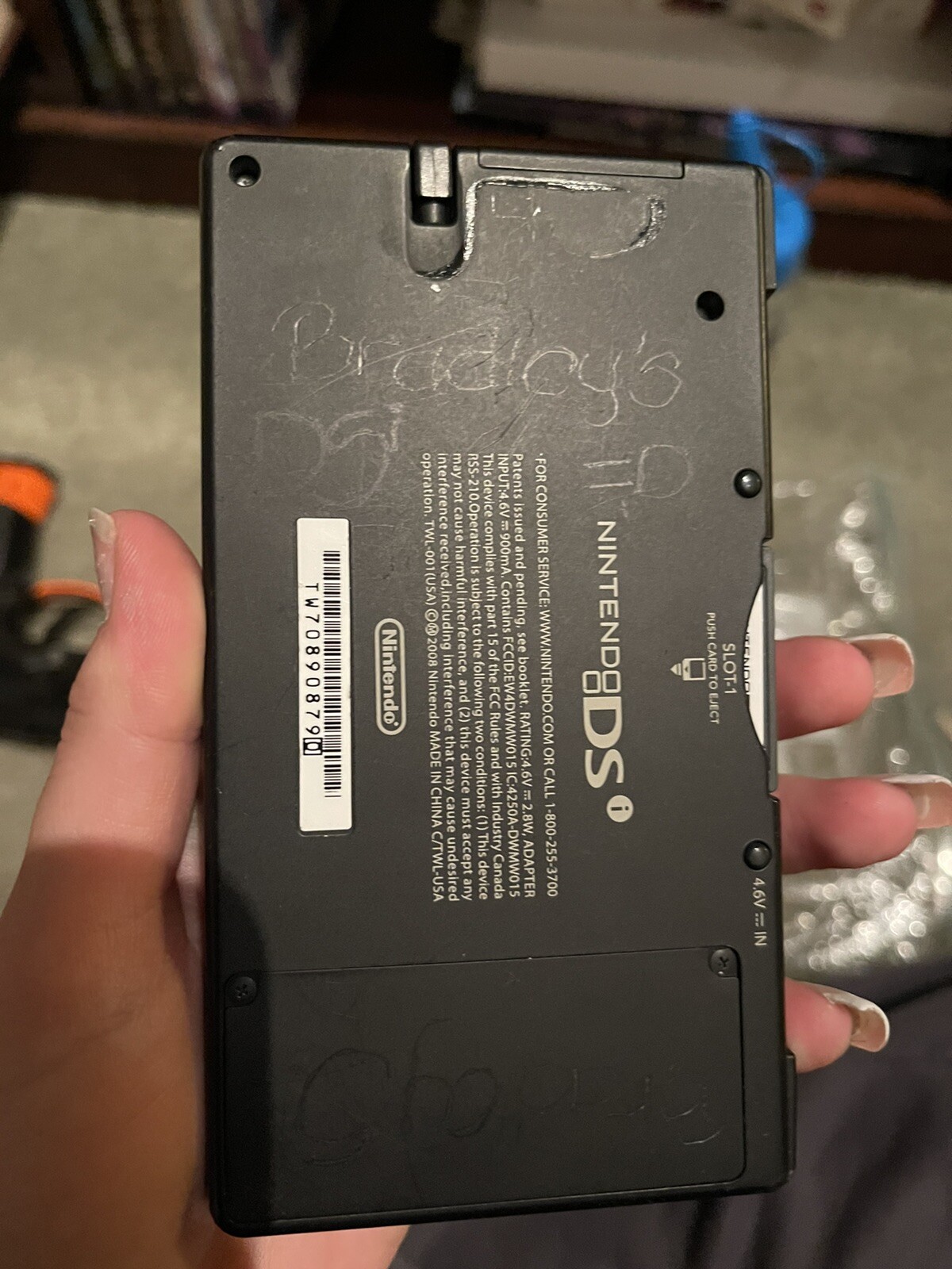 Nintendo DSi Launch Edition Black Matte with Charger Case and Stylus