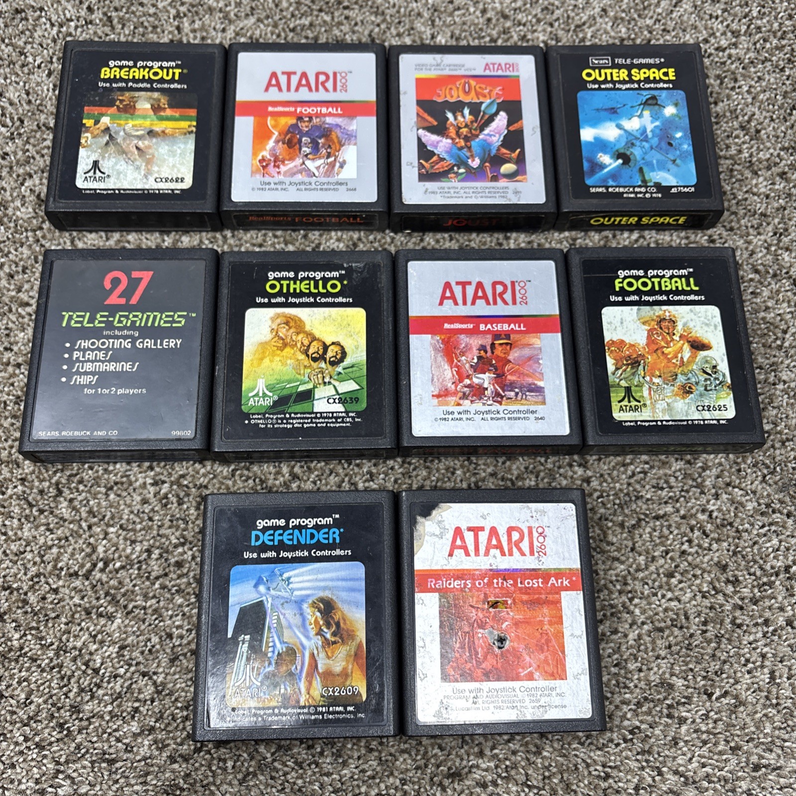 Atari 2600 System Bundle with Console, 30 Games, Joystick, Paddles, and More LOT