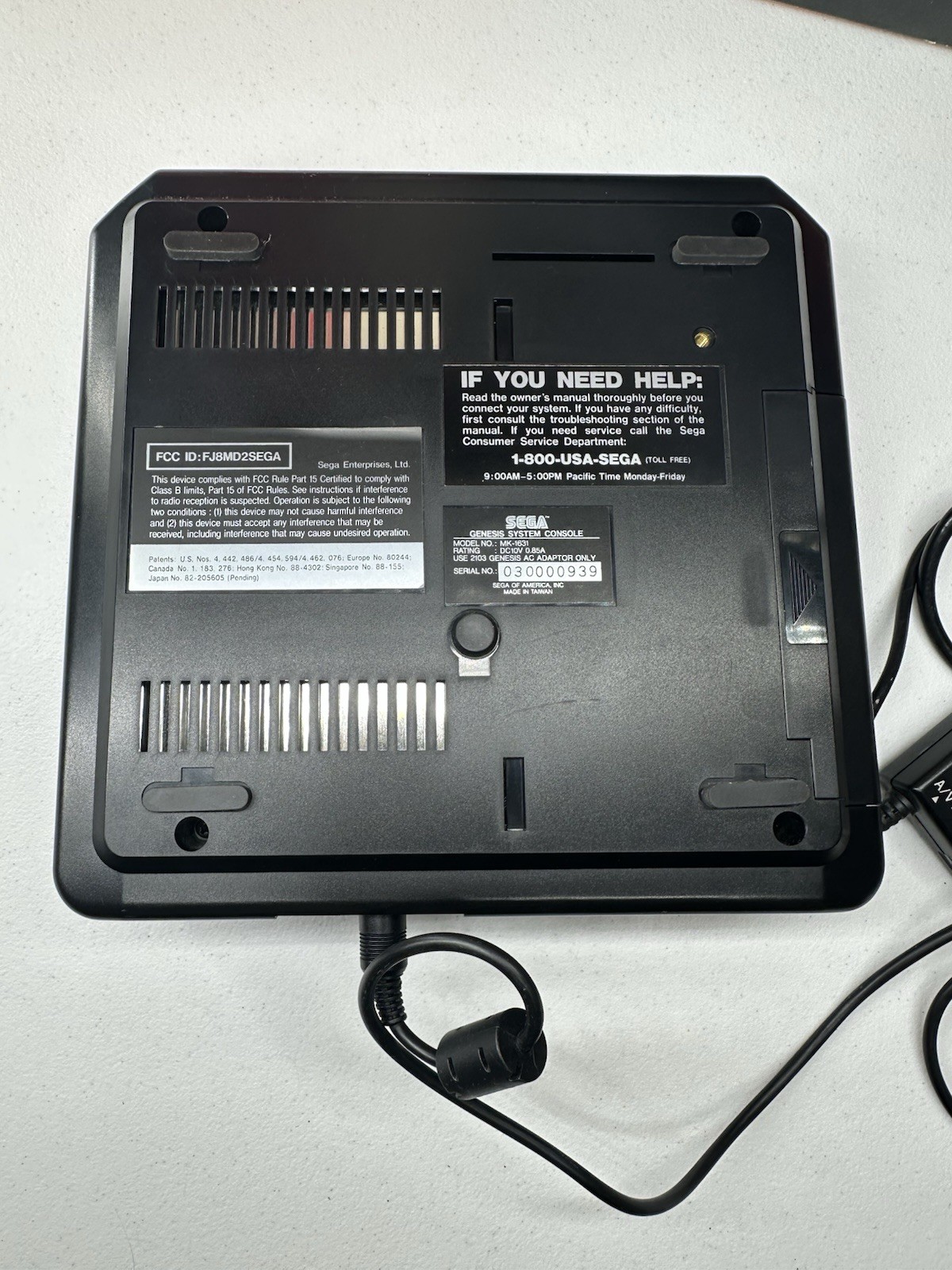 Sega Genesis Model 2 Console In Original Box Sonic 2 Model RARE Not Tested