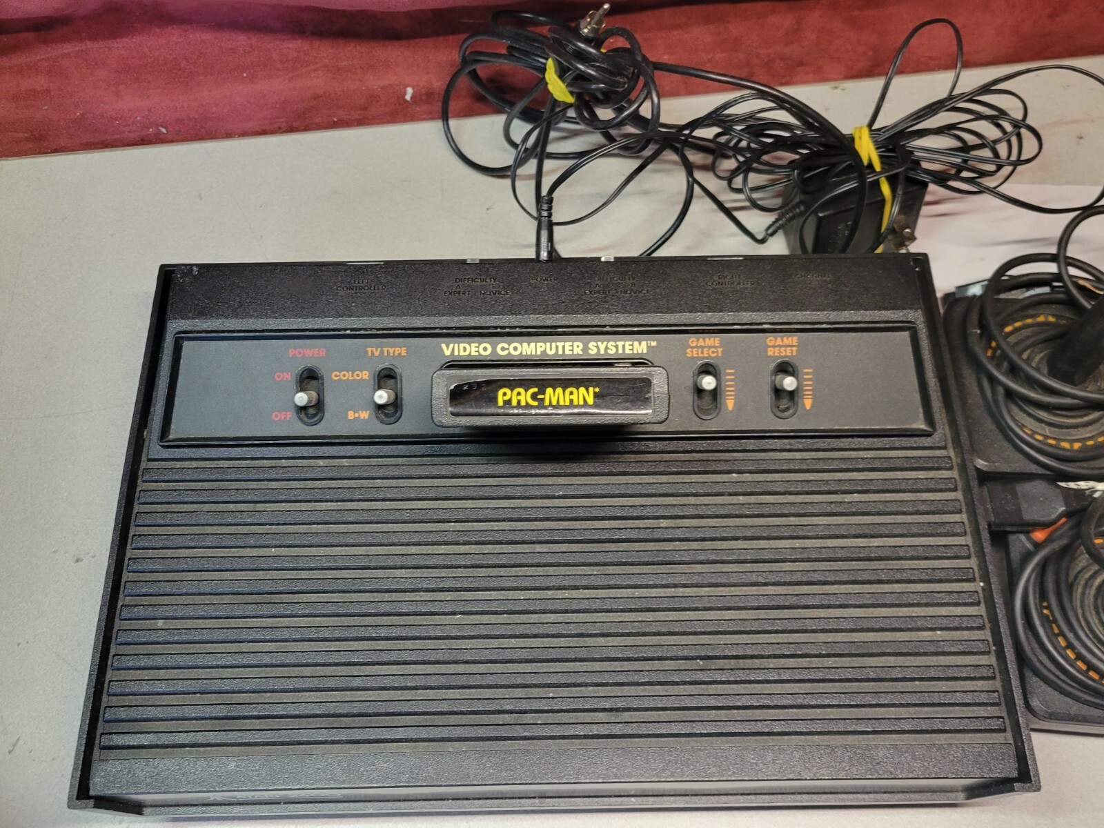 Atari 2600 Darth Vader Black Game Console Bundle w/ pac-man Video Game System